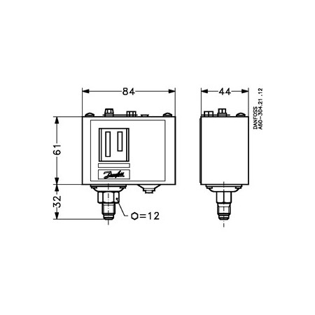 Danfoss pressure switch KP-1 (Auto) 060-110191