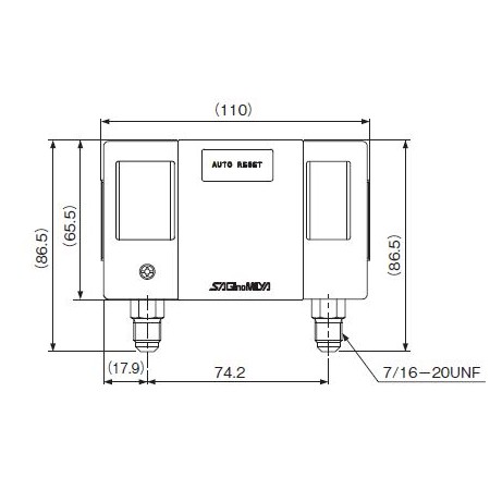 Saginomiya DYS-D306X24A dual scale